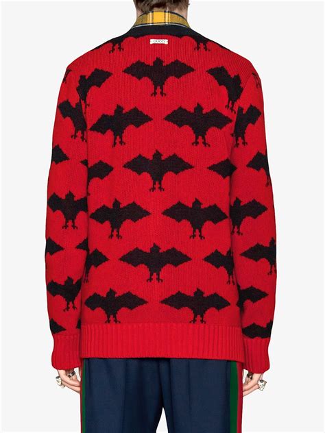 gucci bat pattern sweater|Women's Designer Luxury Cardigans .